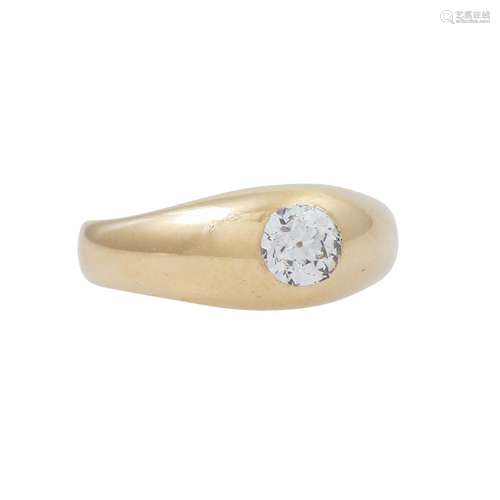 Ring mit Altschliffdiamant ca. 0,5 ct,