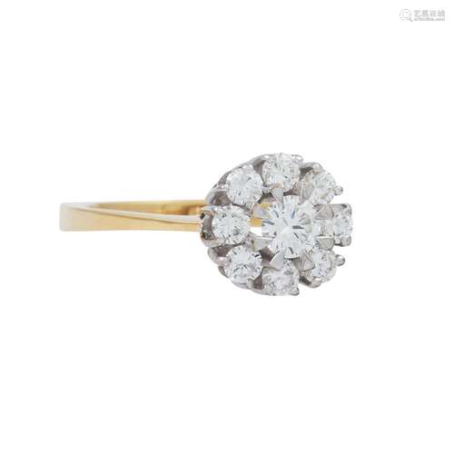 Ring mit Brillanten zus. ca. 0,91 ct,