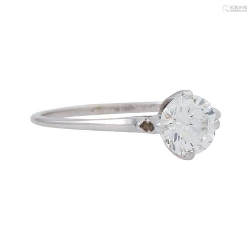 Ring mit synth. Diamant ca. 0,75 ct