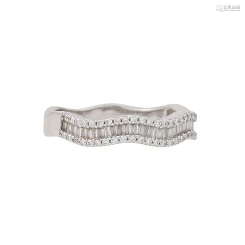 Ring mit Diamanten zus. ca. 1,1 ct,