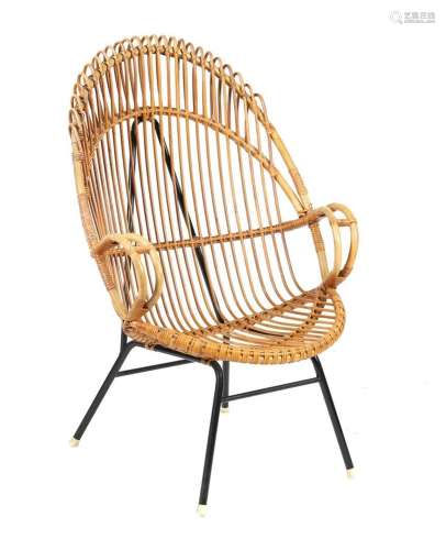 Rattan armchair