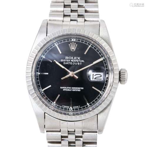 ROLEX Vintage Datejust 36, Ref. 16030. Herren Armbanduhr. Au...