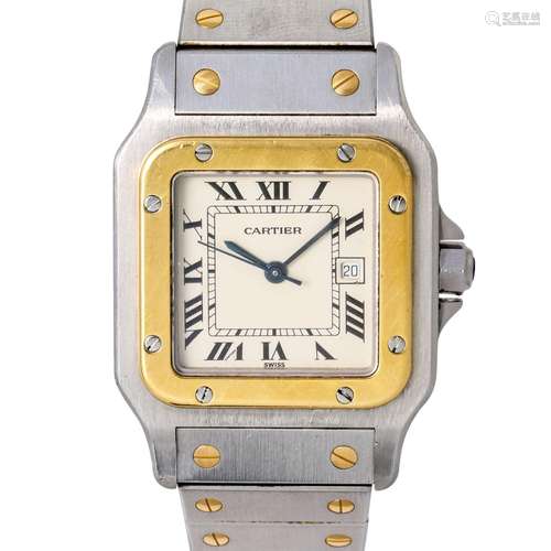 CARTIER Santos Galbee, Ref. 1172961. Armbanduhr. Ca. 1990er ...