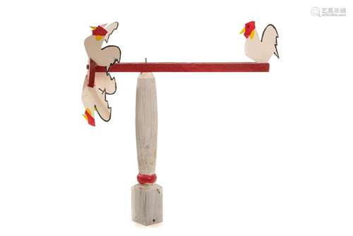 FOLK ART CHICKEN WHIRLIGIG