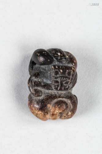 Chimère lovée. Jade brun. Dynastie des Han. 206 avant à 220 ...