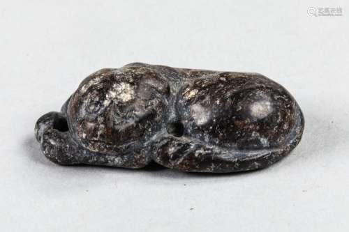 Chimère lovée. Jade brun. Dynastie des Han. 206 avant à 220 ...