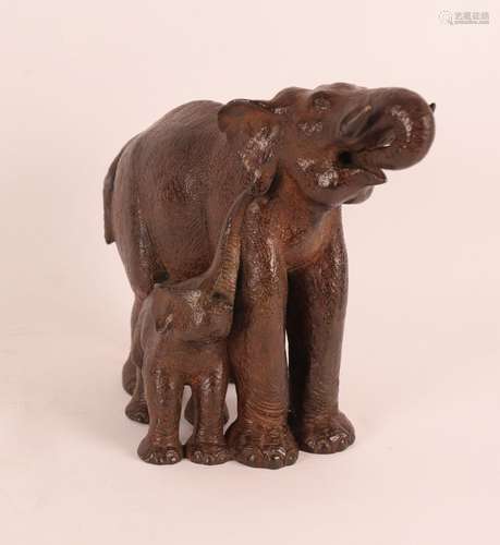 BRONZE "MATERNITÉ ÉLÉPHANT" de Paul SIMON (1892-19...