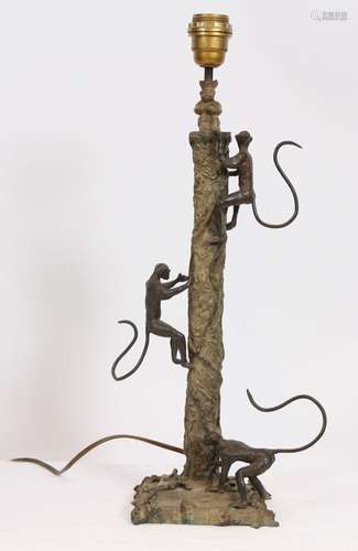 LAMPE "AUX SINGES" de Yann TORCHET (né en 1961)<br...