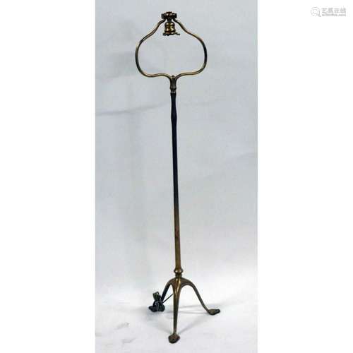 Tiffany Studios Gilt Bronze Harp Floor Lamp #423