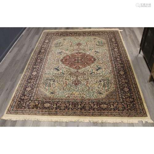 Vintage and Finely Hand Woven Carpet.