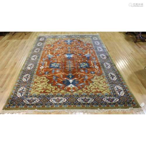 Vintage And Finely Hand Woven Agrippa Carpet