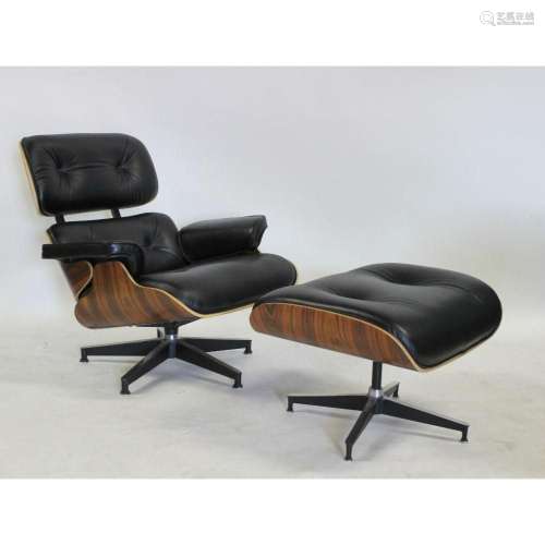 Eames Style Lounge Chair and Ottoman.