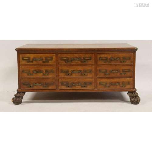 Victorian Golden Oak Multi Drawer Cabinet.