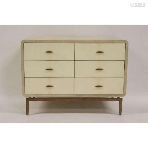 Vintage Chagrin Chest with Lacquered Drawers.