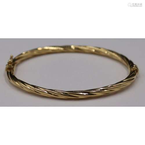 JEWELRY. Signed Milor 18kt Gold Bracelet.