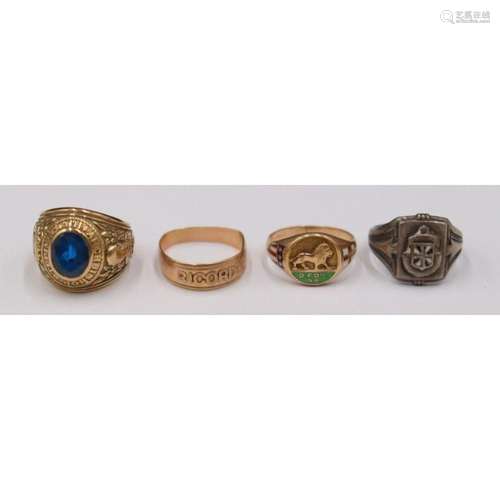 JEWELRY. Assorted Grouping of Gold Rings.