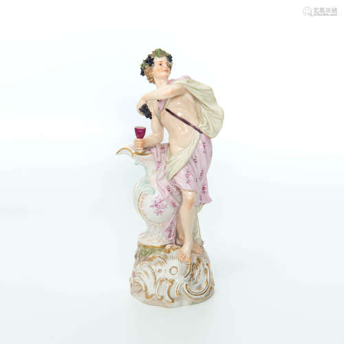 A Meissen porcelain figure of Bacchus, late 19th/early 20th ...
