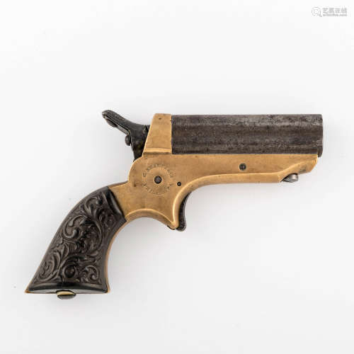 A Sharps 1A.22 Cal. four barrel pepperbox pistol, C. Sharps ...