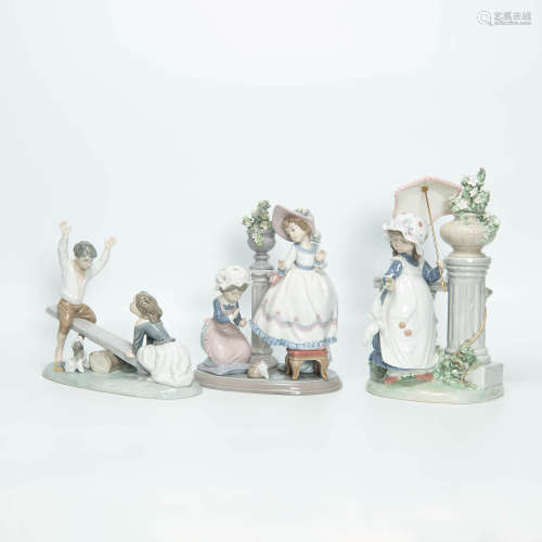 Three boxed Lladro porcelain figures, 20th century