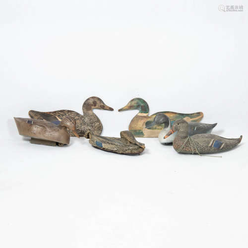 Six duck decoys, 19th/20th century