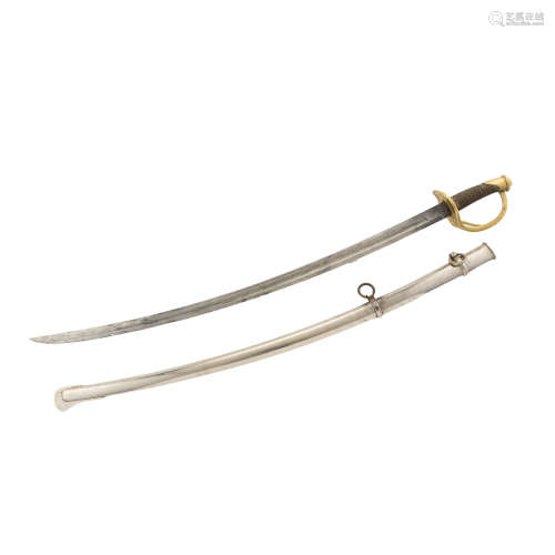 An Ames M1840 Cavalry Saber with Scabbard,1849
