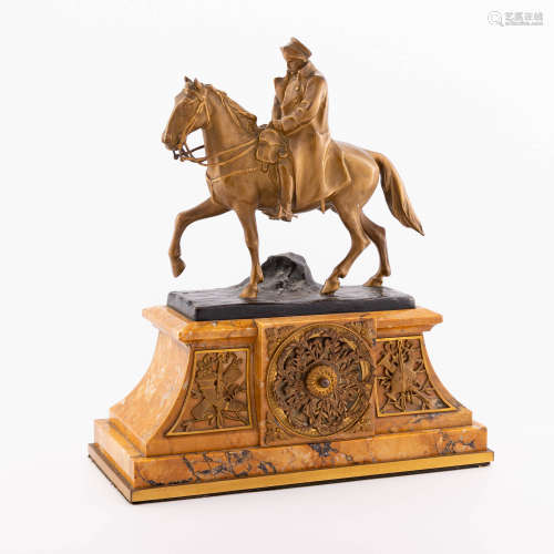 Hans Muller (Austrian, 1873-1937), Equestrian model of Napol...