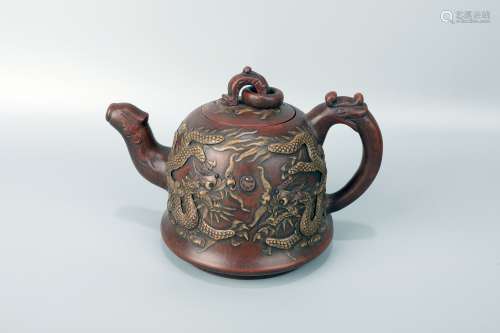 Erlong Xizhu Zisha Teapot