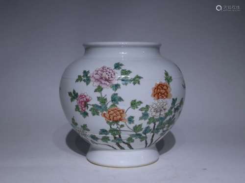 Pastel Floral Jar
