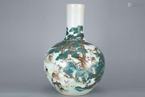 Qianlong pastel celestial ball bottle