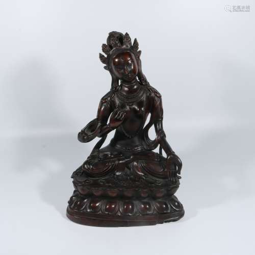 Wood carving Guanyin