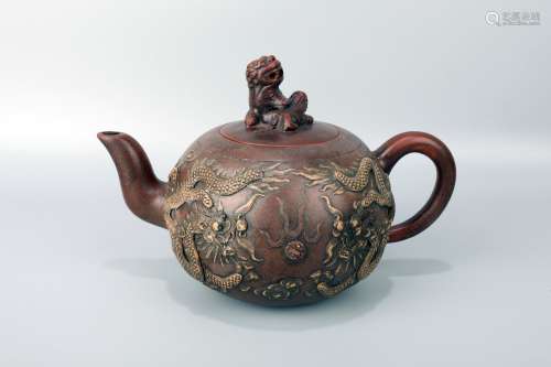 Longmen Fushou Zisha Teapot