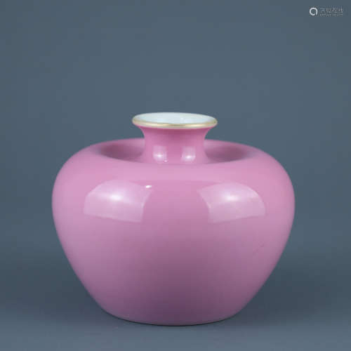 Made in Chuxiugong, pink glazed apple