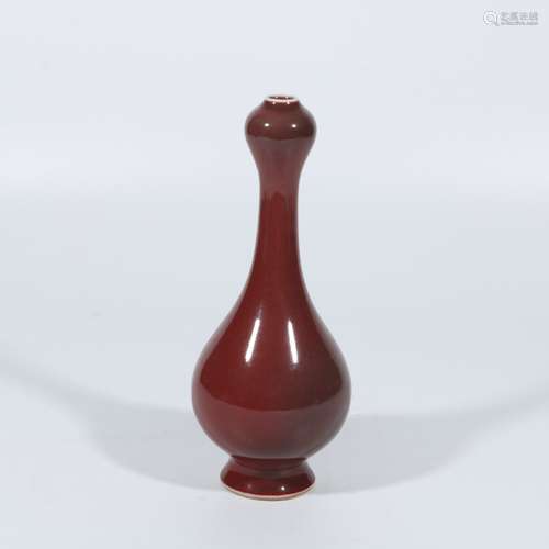 Red Glazed Garlic Bottle