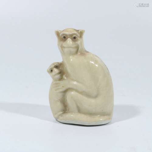 White Porcelain Mother Monkey