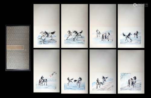 Xu Beihong's horse painting album