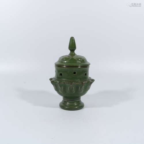 Celadon-glazed incense burner