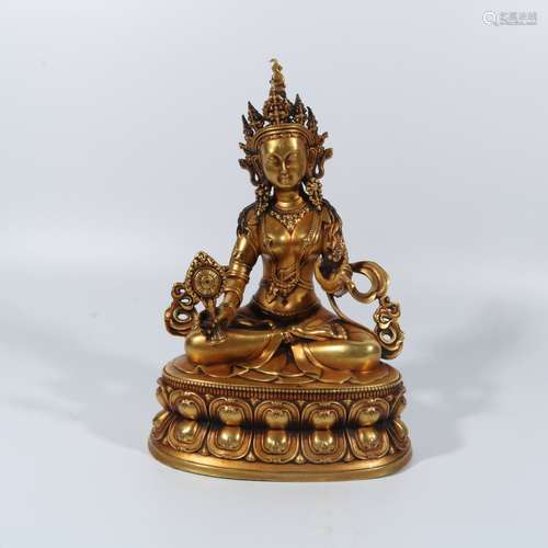 Gilt bronze Buddha