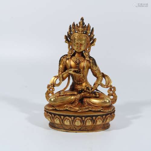 Gilt bronze Buddha