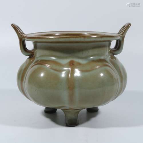 Celadon Glaze Binaural Furnace