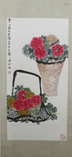 Qi Baishi flower map