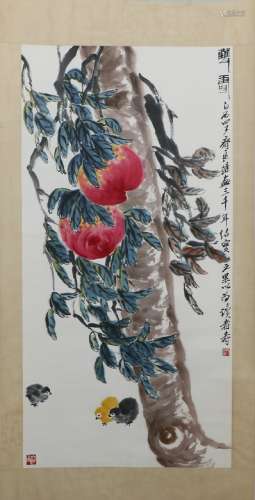 Qiliang stone painting peach