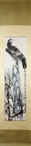 Qi Baishi's pine and eagle