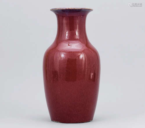十九世紀 鈞紅釉瓶