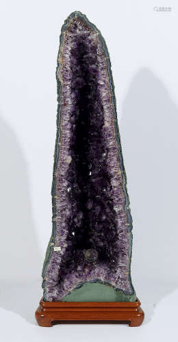 天然紫水晶擺件