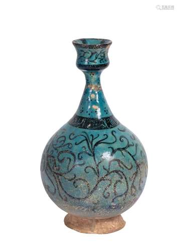 A KASHAN POTTERY LUSTRE BOTTLE VASE, PERSIA, 13TH CENTURY