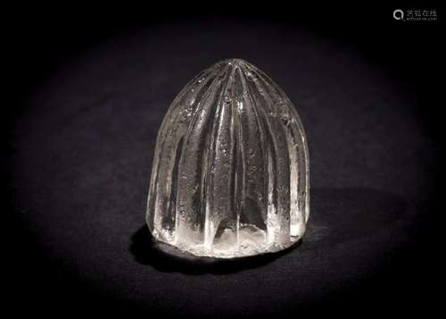 A HIGHLY RARE CARVED ROCK CRYSTAL CHESS PIECE, FATIMID 12TH ...