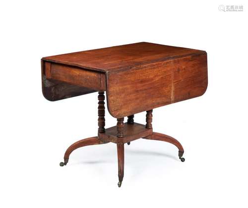 A REGENCY MAHOGANY PEMBROKE TABLE