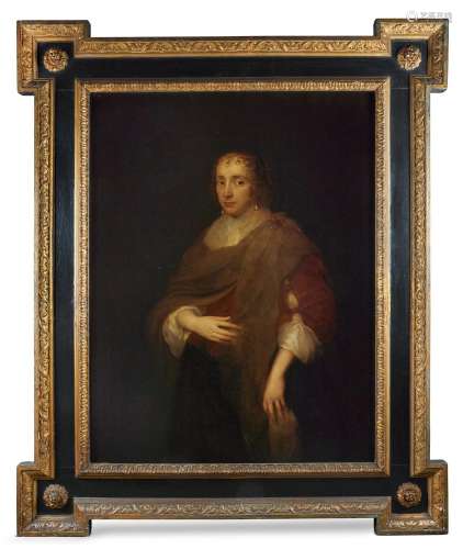 FOLLOWER OF SIR ANTHONY VAN DYCK, PORTRAIT OF DAME REBECCA P...