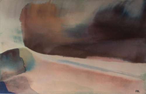 Pol Mara (1920-1998), Sometimes a summer evening, watercolou...