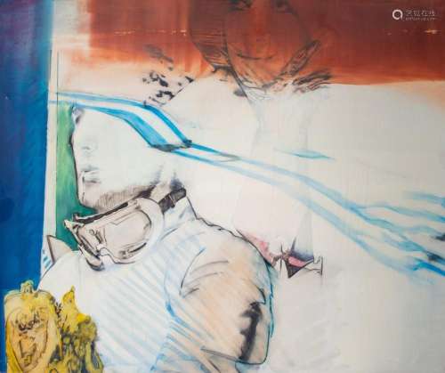 Pol Mara (1920-1998), The Victorious, oil on canvas, 1965, 1...
